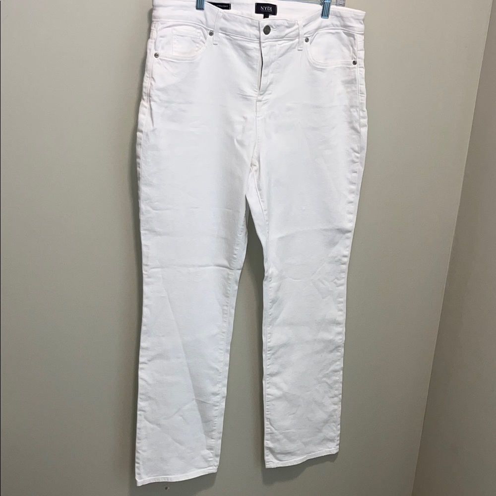 NWOT!   NYDJ Women's Straight Leg White Jeans